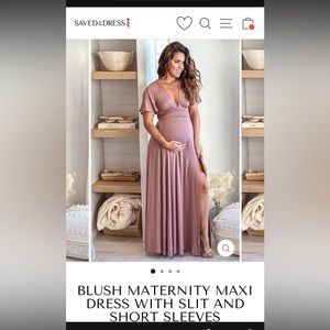 Pink Maternity Dress